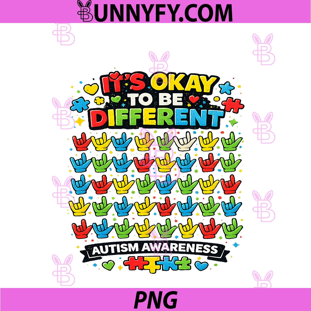 Its Okay To Be Different PNG, Autism Awareness PNG