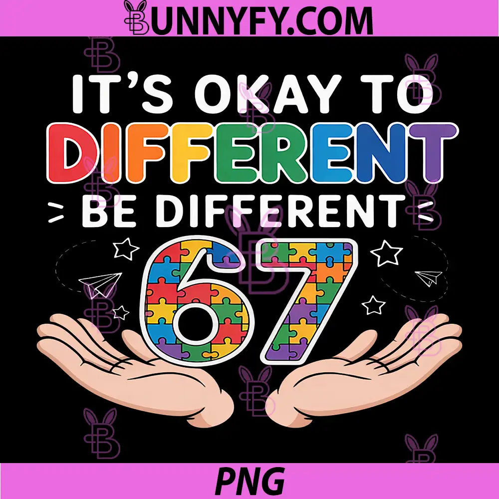 Its Okay to Be Different PNG, 67 Autism Awareness Pride PNG