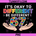 Its Okay to Be Different 67 PNG, Autism Awareness Pride PNG