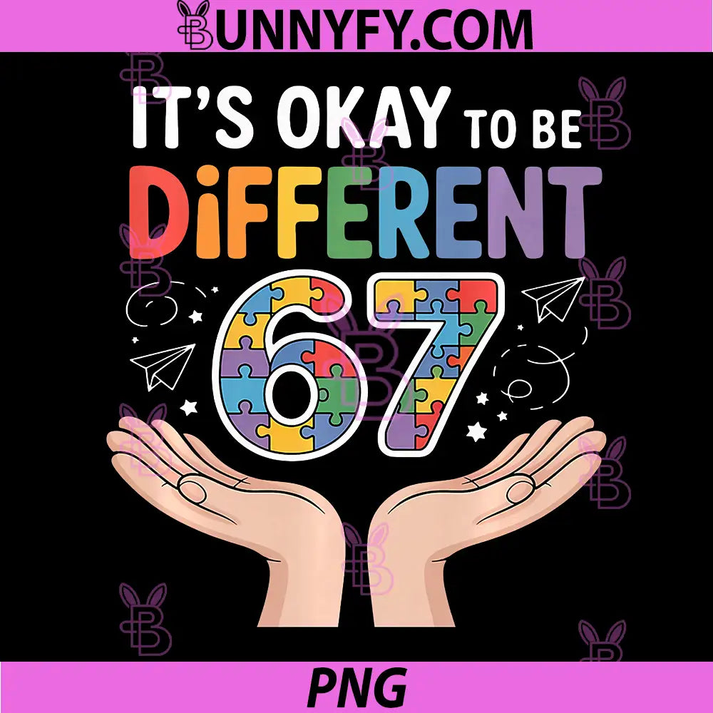 Its Okay to Be Different PNG, 67 Autism Pride Premium PNG