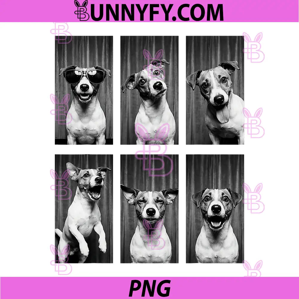 Jack Russell Photobooth Dog Owner PNG, Funny Animal Portrait PNG