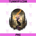 Jackalope Forest PNG, Mountains Night Sky Wildlife Horned Rabbit PNG