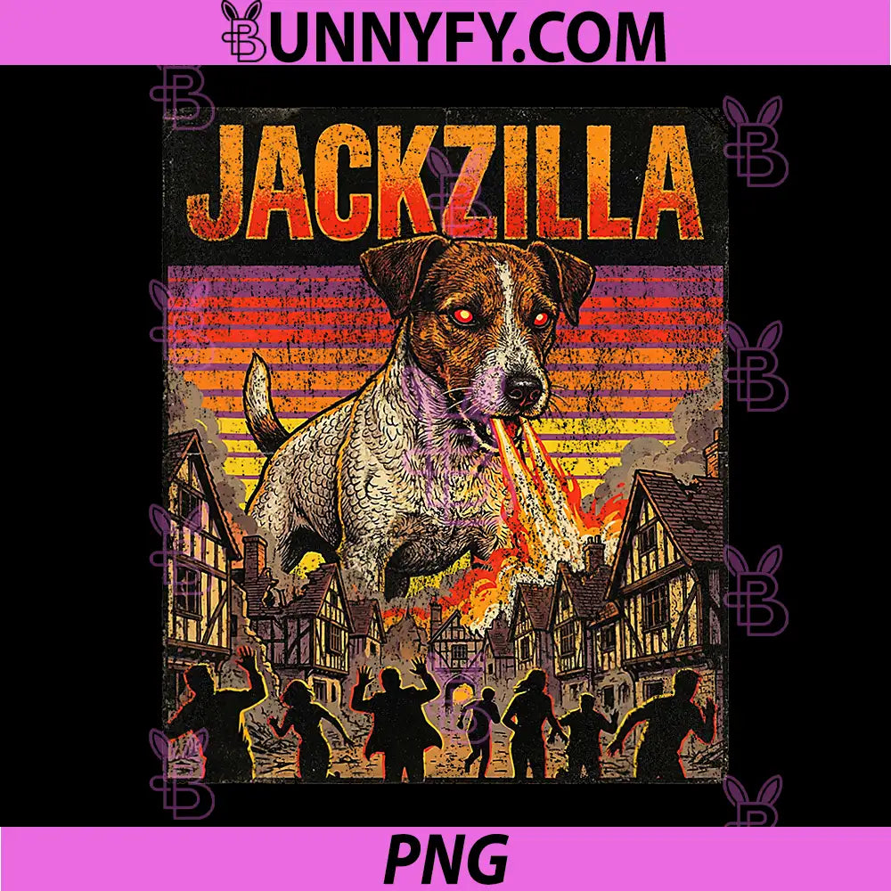 Jackzilla Jack Russell Terrier Dog PNG, JRT Dogzilla Monster PNG