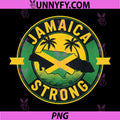 Jamaica Strong PNG, I Love Jamaican Flag Heart PNG