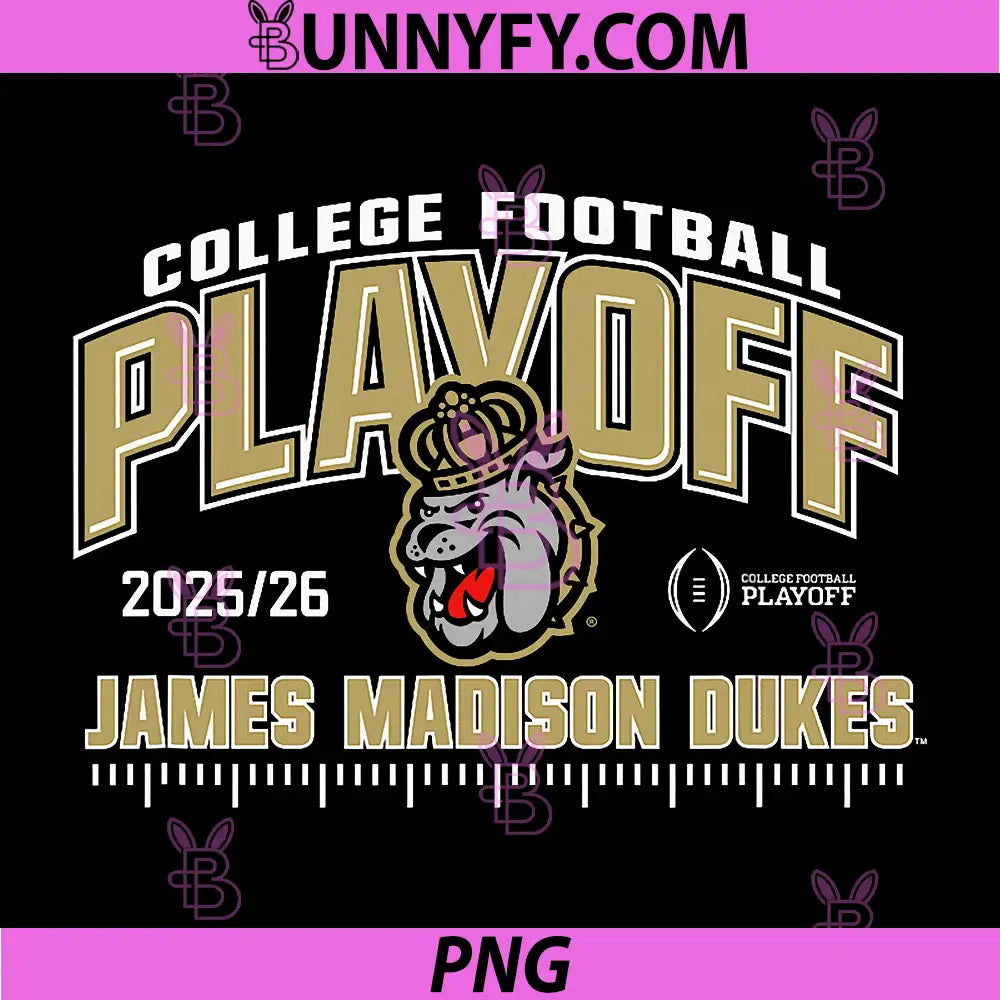 James Madison Dukes College PNG, Football Playoff CFP 2025-26 PNG