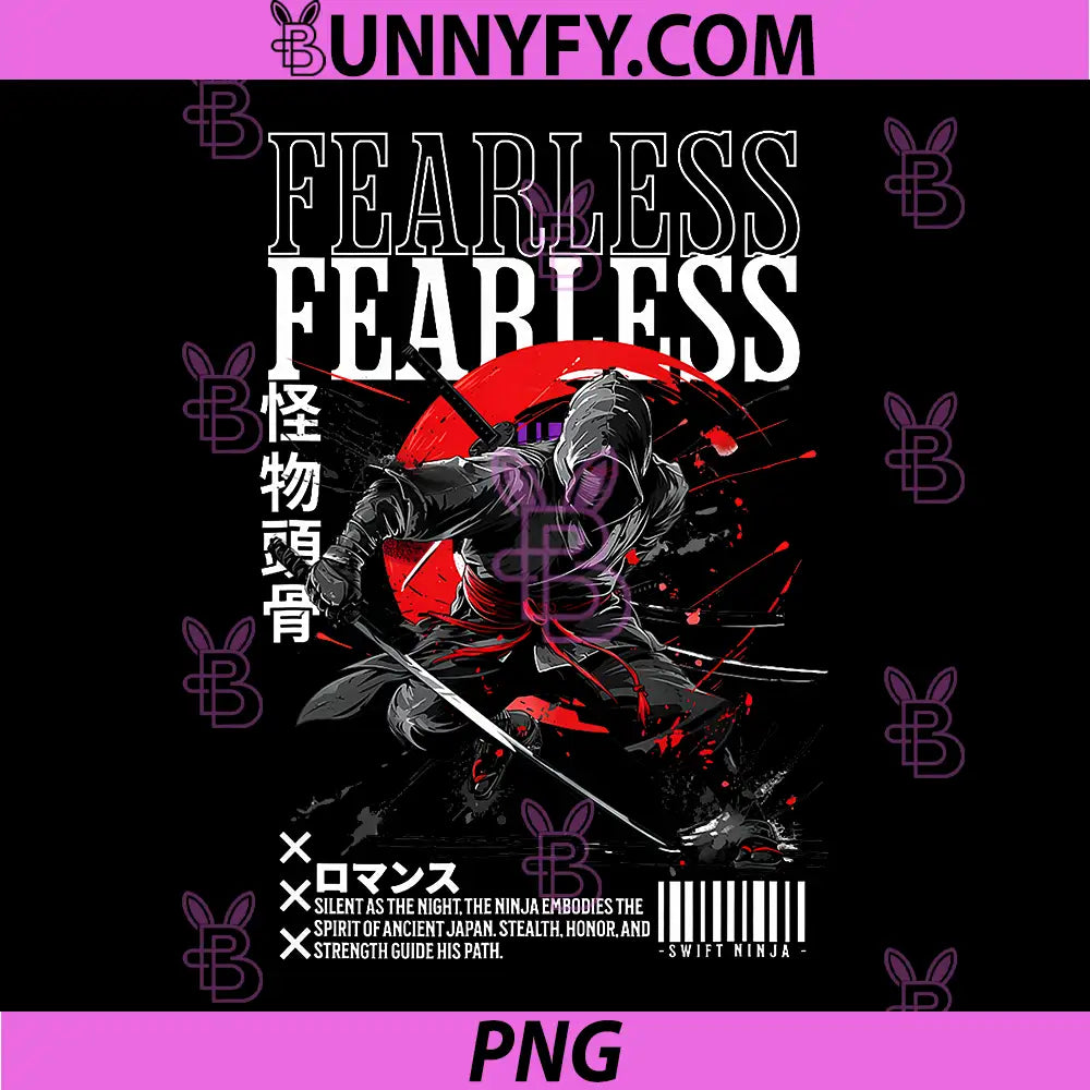 Japanese 90s Streetwear PNG, Ninja Samurai Anime Graphic PNG