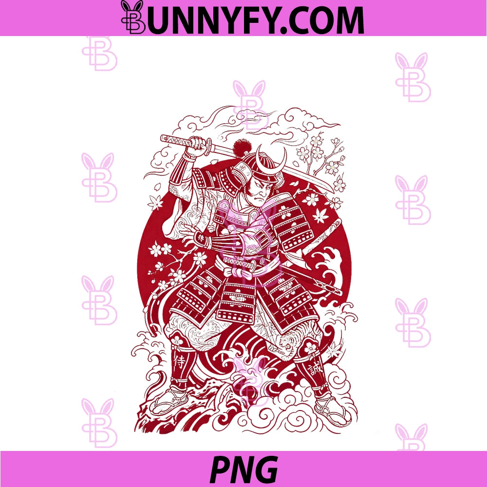 Japanese Art Cat Ninja PNG, Ukiyo-e Anime Style Samurai Cat PNG