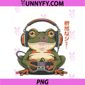 Japanese Gamer Frog Art Men Women Boys PNG, Funny Vintage Gaming PNG