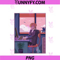Japanese LoFi Boy Anime Character PNG, Japan Aesthetic PNG