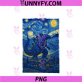Japanese Monster Kaiju Starry Night PNG, Van Gogh Gifts PNG