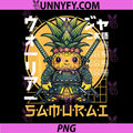 Japanese Samurai Pineapple PNG, Warrior Ukiyo Sensei Samurai PNG
