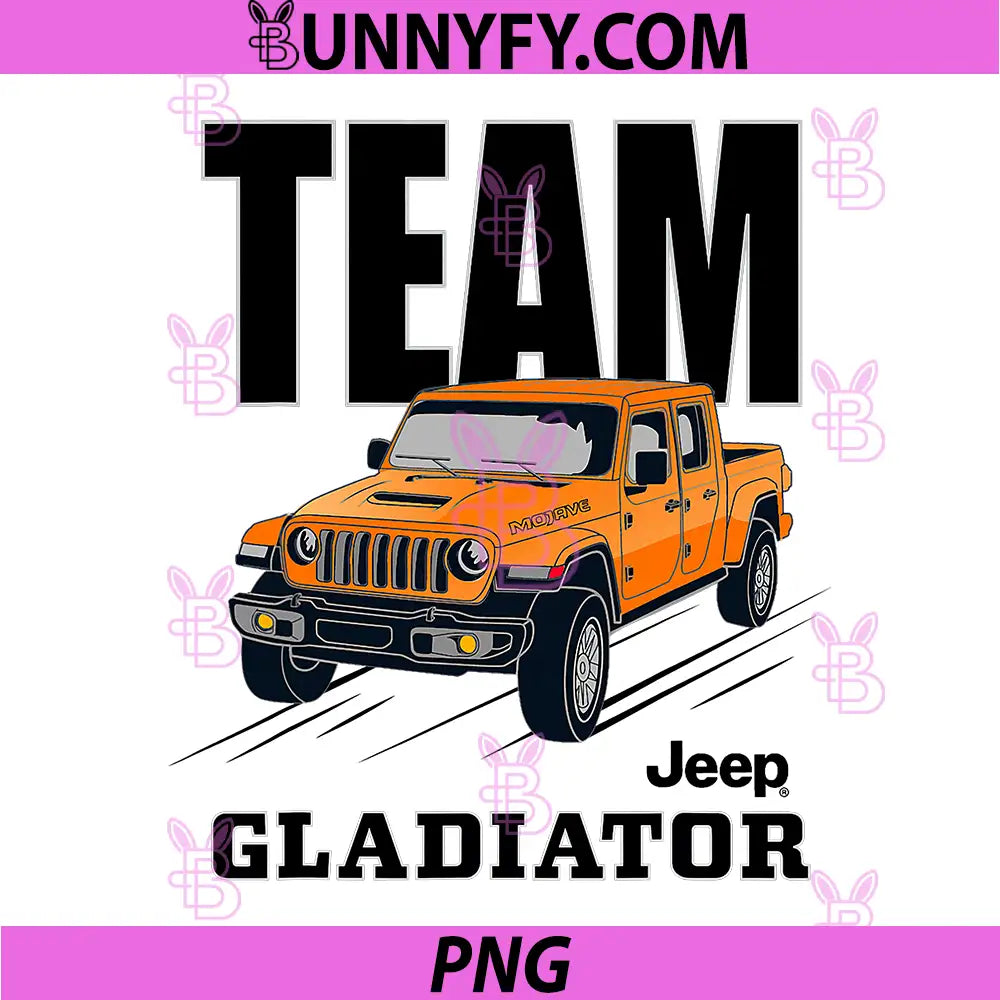 Jeep Team Gladiator PNG, Officially Licensed PNG