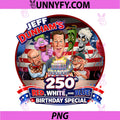 Jeff Dunham 250th Red, White, & Blue PNG, Birthday Special PNG
