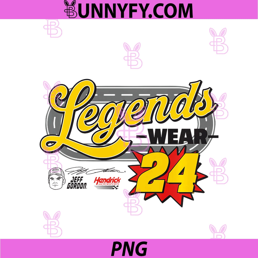 Jeff Gordon Legends Wear 24 Hendrick PNG, Motorsports Licensed Performance PNG