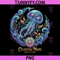 Jellyfish Nautical PNG, Star Chart Fantasy Art PNG