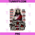 Jesus Christ King Of Kings Faith-Based PNG, Christian Streetwear PNG