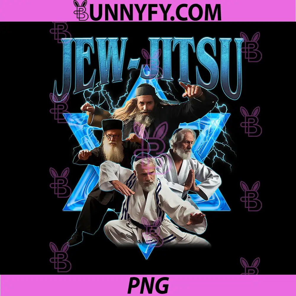 Jew Jitsu Karate PNG, Funny Hanukkah Jiu Jitsu Martial Arts PNG