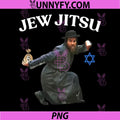 Jew Jitsu Martial Arts PNG, Jewish Humor Funny Fighting Design PNG