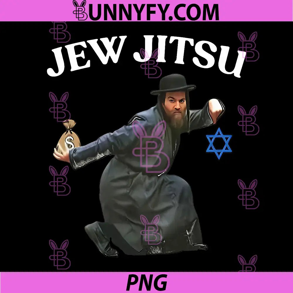 Jew Jitsu Martial Arts PNG, Jewish Humor Funny Fighting Design PNG