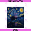 Jimothy Raccoon Starry Night Van Gogh PNG, Art Seattle Meme PNG