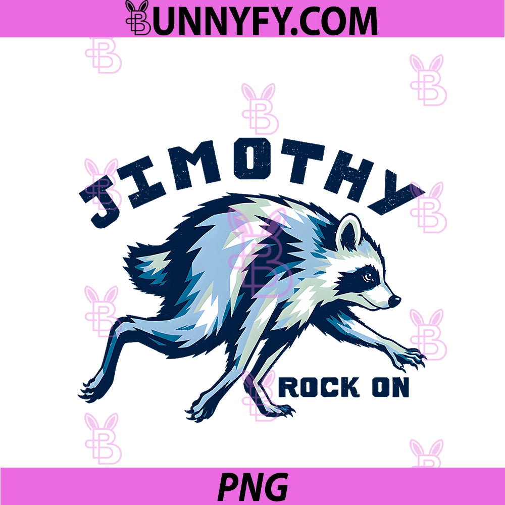 Jimothy Rock On PNG, Raccoon Trash Panda Viral Meme PNG