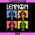 John Lennon Color Block Portrait Art PNG, Retro Music Icon Pop Art PNG