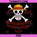 1st 2nd Amendments Under Siege Resist PNG, Jolly Roger Skull Hat PNG