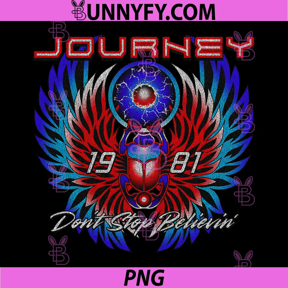 Journey Don't Stop Believin' Scarab PNG, Funny PNG