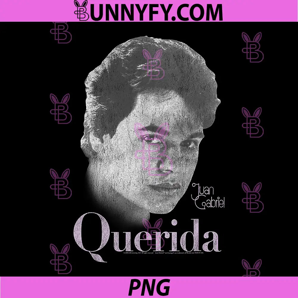 Juan Gabriel Querida Portrait Art PNG, Classic Latin Music Tribute PNG