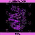 Judas Priest PNG, Fire Power Circle Purple PNG