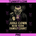 Judge Clown New York Family Court PNG, Funny Evil Clown Judge Art PNG
