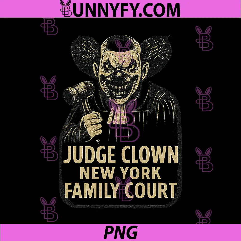 Judge Clown New York Family Court PNG, Funny Evil Clown Judge Art PNG