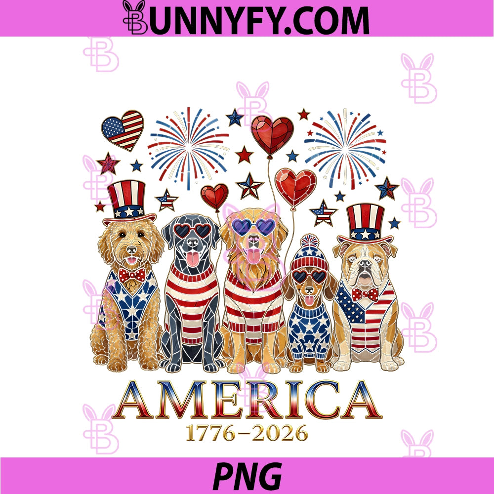 July 4th Dog Fourth Of July Cute PNG, Dogs Patriotic Funny USA PNG