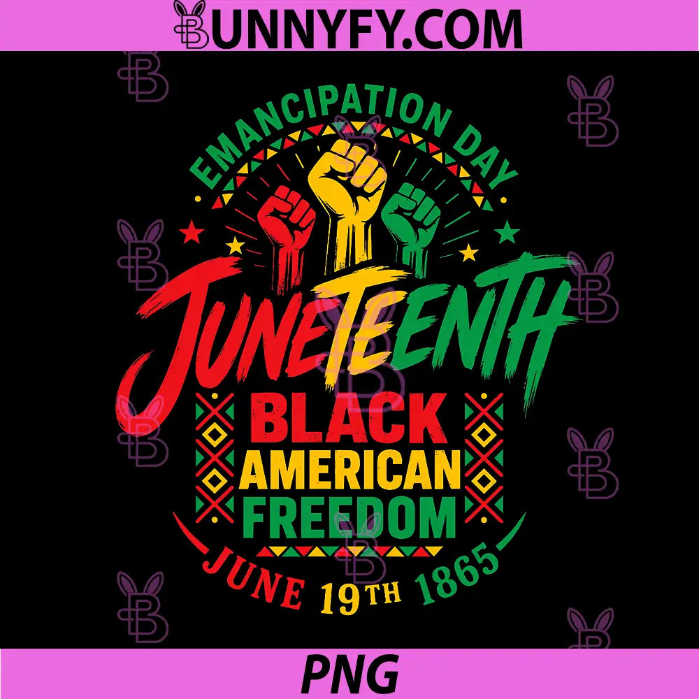 Juneteenth African 1865 PNG, American Freedom Black History PNG