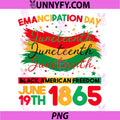 Juneteenth Black American PNG, Feedom 1865 Juneteenth PNG