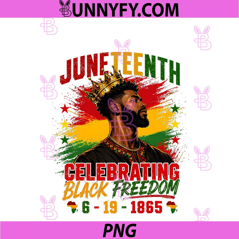 Juneteenth PNG, Black Men Celebrating Black Freedom 1865 PNG