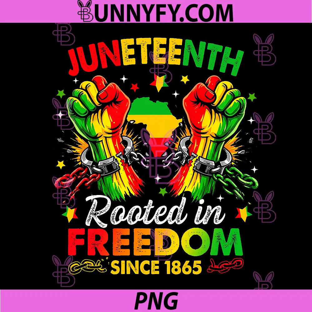 Juneteenth Rooted in Freedom PNG, African American Since 1865 PNG