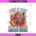 Just A Boy Who Loves His Electric Guitar PNG, Guitarist Kids PNG