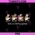 Just A Hiking Goose Cute Goose PNG, Outdoor Nature Hiker Camping PNG