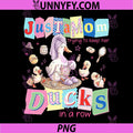 Just A Mom Trying to Keep Her Duck in Row PNG, Funny Goose Mama PNG