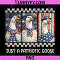 Just A Patriotic Goose Cute PNG, 4th of July Goose PNG