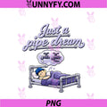 Just A Pipe Dream PNG, Plumber Pun Pipe Bed Cartoon PNG