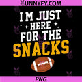 Just Here for The Snacks PNG, American Football Funny PNG