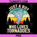 Just a Boy Who Loves Tornadoes PNG, Retro Storm Chaser PNG