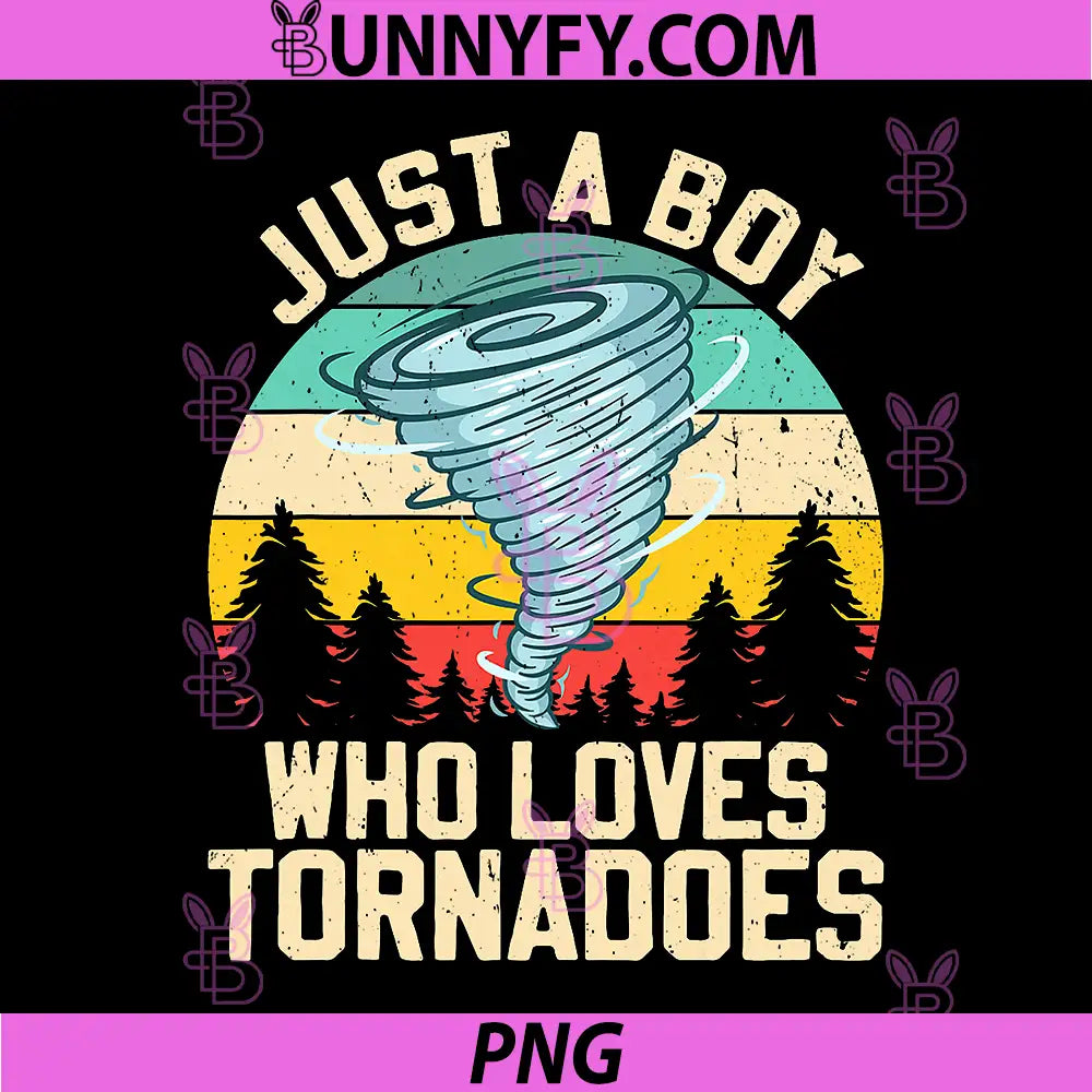 Just a Boy Who Loves Tornadoes PNG, Retro Storm Chaser PNG
