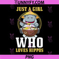 Just a Girl Who Loves Hippos PNG, Ramen Hippo PNG