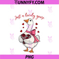 Just A Lovely Goose PNG, Romantic Valentine's Day PNG