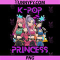 K Pop Princess Idol Trio Illustration PNG, Cute Kpop Star PNG