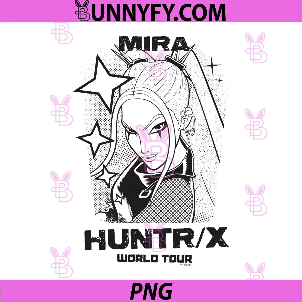 KPop Demon Hunters PNG, Mira World Tour Officially Licensed PNG