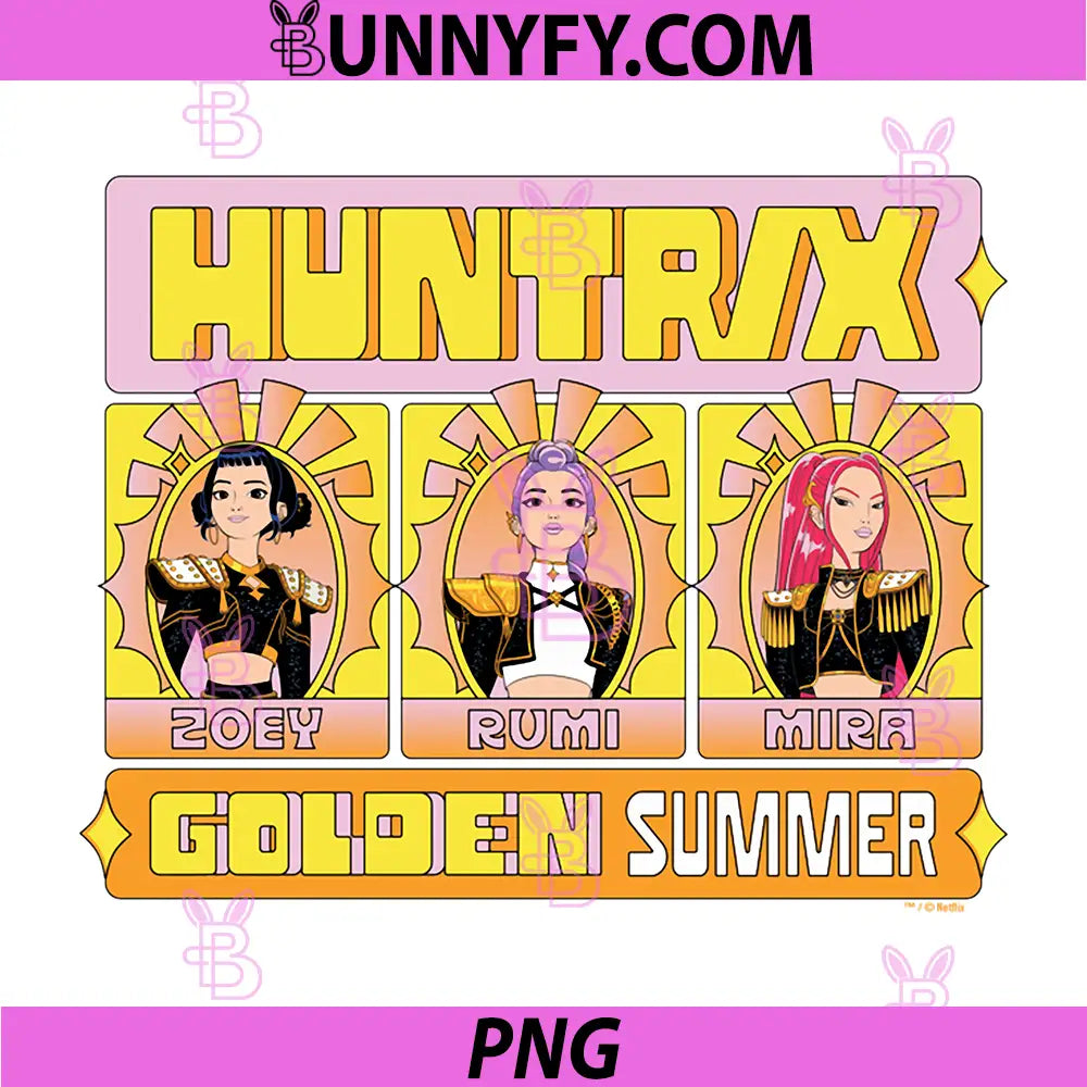 KPop Demon Hunters PNG, Summer Festival Golden Summer PNG